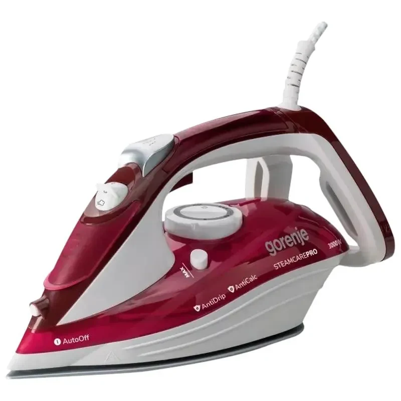 Iron Gorenje SIH3000RBC, 3000W, Burgundy 2