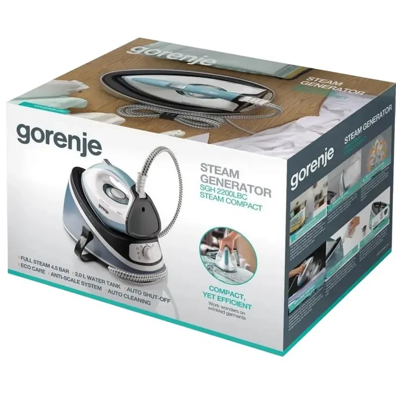 Iron with steam generator Gorenje SGH2200LBC, 2200W, Blue 3