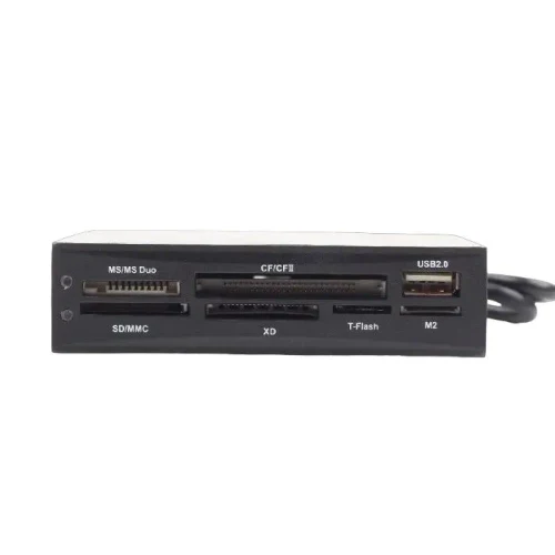 Memory Card Reader Gembird FDI2-ALLIN1-02-B, , Black