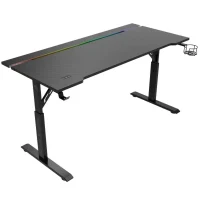 Gaming Desk Cougar Glitch, Black