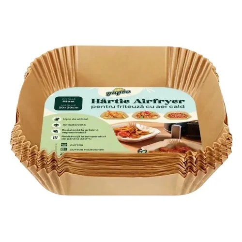 Square Air Fryer Paper 20x20, 25 pcs