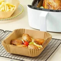 Square Air Fryer Paper 16x16x4 , 50 pcs 3