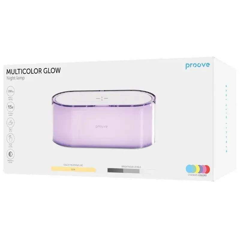 Night Light Proove Multicolor Glow, White 2
