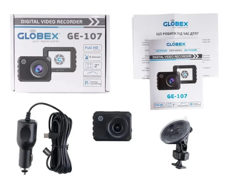Dashboard Camera Globex GE-107, Full-HD 1080P, Black 7