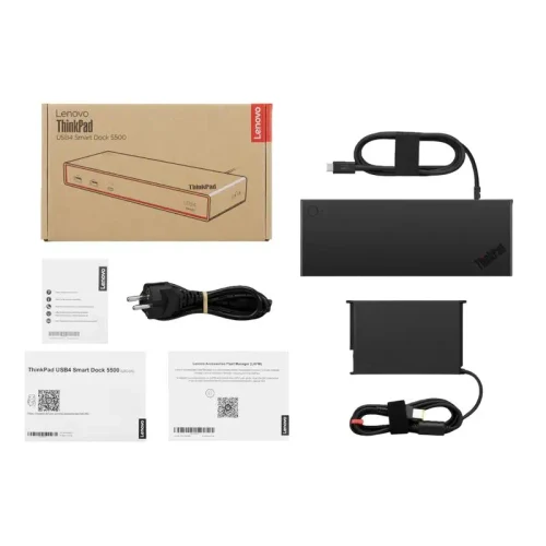 Docking Station Lenovo ThinkPad USB4 Smart Dock 5500, Black