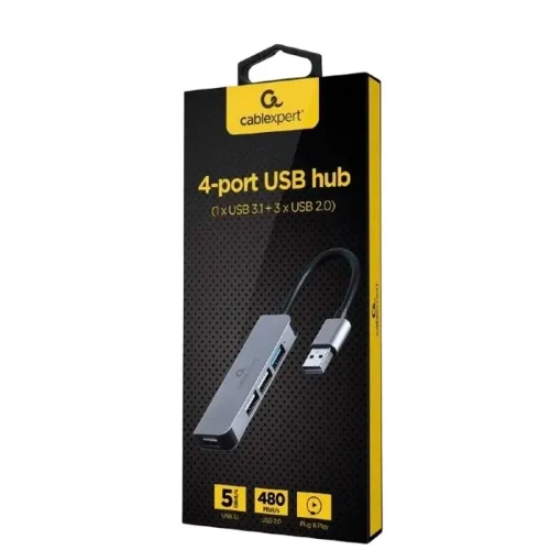 USB Hub Gembird UHB-U3P1U2P3-01, Silver