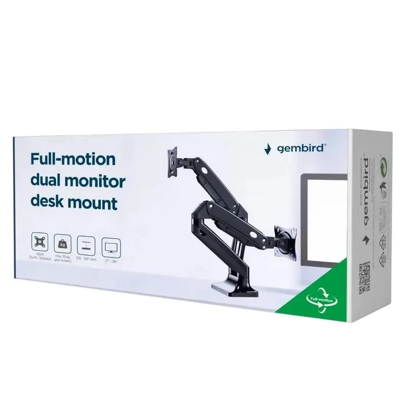 Desktop Monitor Stand Gembird MA-DA2-03, Black 5