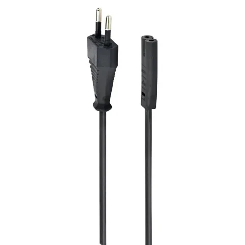 Power Cord Cablexpert PC-184/2, 1.8 m, Black