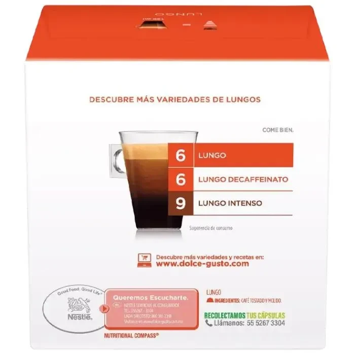 Coffee  Nescafe Dolce Gusto Caffe Lungo, 16 caps. 2