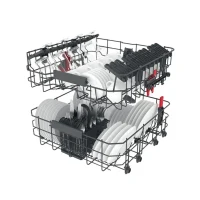 Dishwasher Whirlpool WFC 3C26 P X, Stainless Steel 8