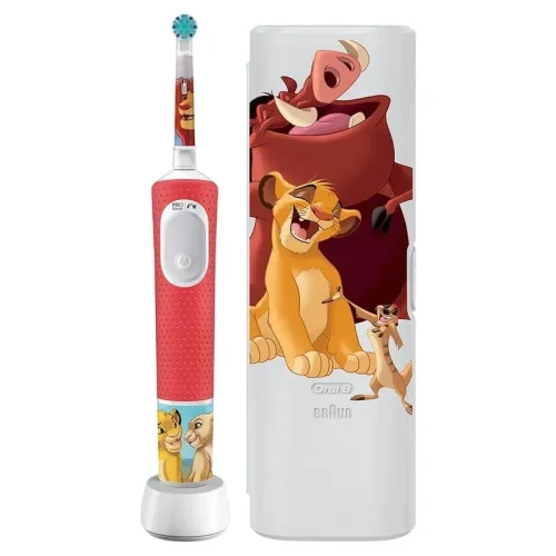 Electric Toothbrush Braun Pro Kids Lion King Special Edition, Red | White