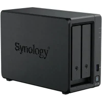 SYNOLOGY  "DS725+", 2-bay, AMD Ryzen 2-core 2.6-3.1Ghz, 1x4Gb+1Slot, 1x2.5GbE, 1x1GbE, 2xM.2 NVMe 6