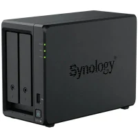 SYNOLOGY  "DS725+", 2-bay, AMD Ryzen 2-core 2.6-3.1Ghz, 1x4Gb+1Slot, 1x2.5GbE, 1x1GbE, 2xM.2 NVMe