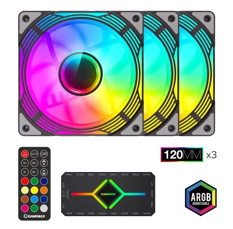 Case Fan Gamemax KF300, 120 mm 5