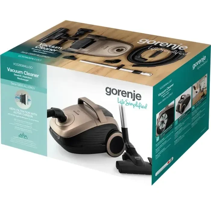 Vacuum Cleaner Gorenje VCE28G6ALLGO, Black | Bronze 3