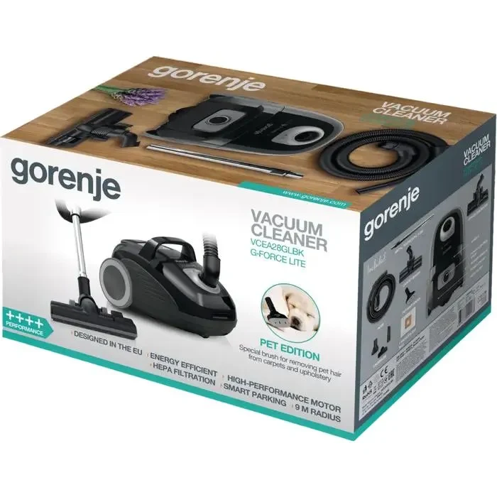 Vacuum Cleaner Gorenje VCEA28GLBK, Black 2