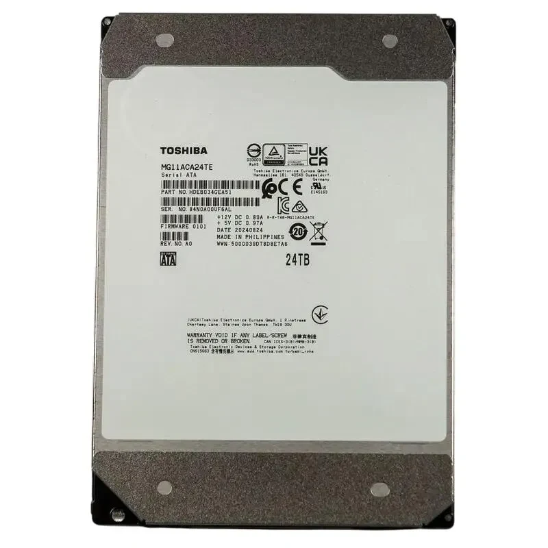 HDD (Spindle Drive) Toshiba Cloud-Scale Capacity MG11, 3.5", 24 TB <MG11ACA24TE> 3