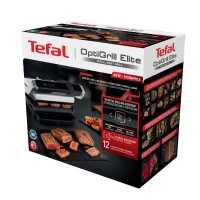 Electric Grill Tefal OptiGrill Elite, 2000W, Silver