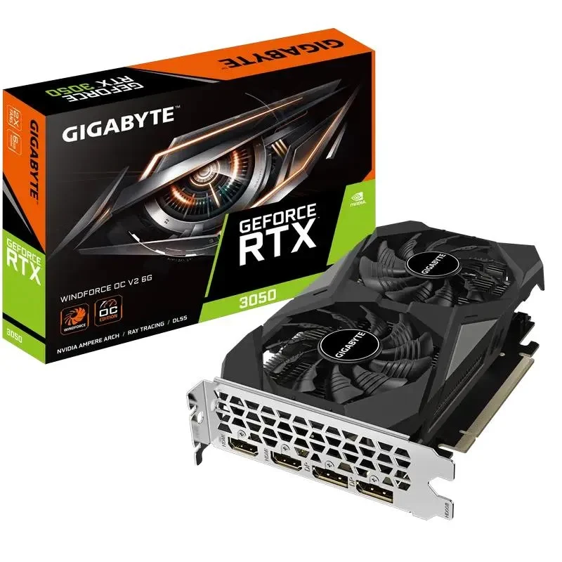 Graphics Card Gigabyte GV-N3050WF2OCV2-6GD, 6GB GDDR6 96bit 7