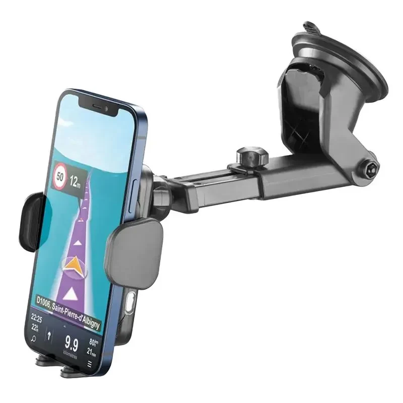 Car Holder Cellularline Hug Dual Pro 15W, Black 3