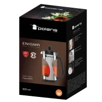 French Press Polaris Enigma-600FP, 0,6L, Black | Inox 2