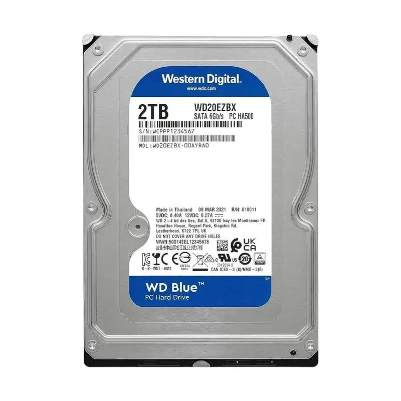HDD (Spindle Drive) Western Digital WD Blue, 3.5", 2 TB <WD20EZBX> 3