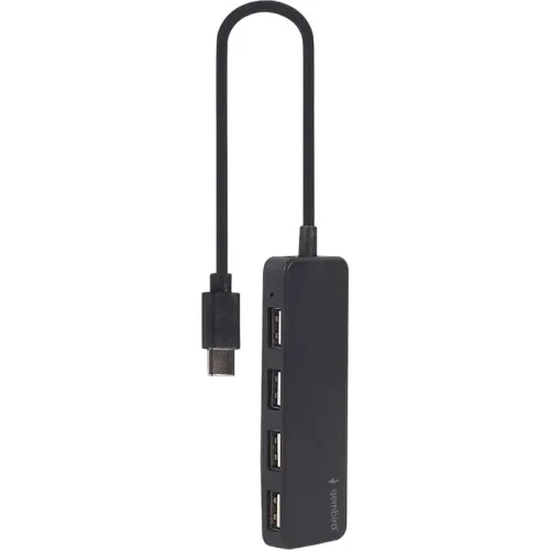 USB Adapter Gembird UHB-CM-U2P4-01, Black