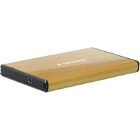 External Case Gembird EE2-U3S-3-GL, Gold (EE2-U3S-3-GL)