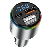 Car Charger Proove FM Launcher Power Drive 30W (PD+QC3.0) Type-C+USB Silver 6