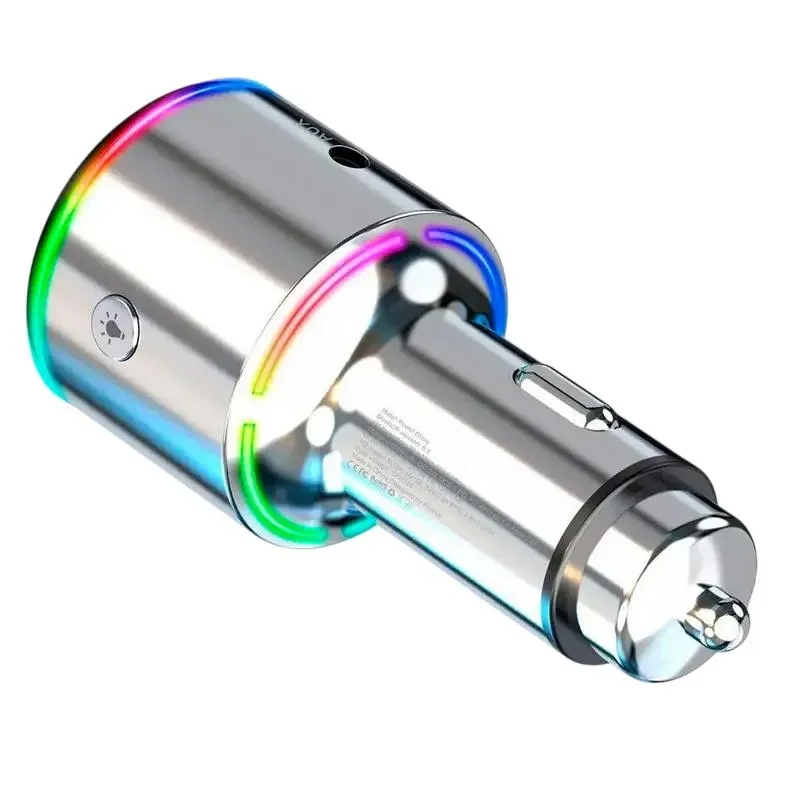 Car Charger Proove FM Launcher Power Drive 30W (PD+QC3.0) Type-C+USB Silver 3