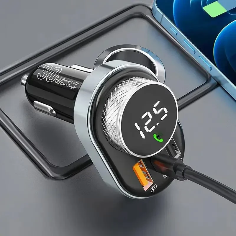 Car Charger Proove FM Launcher Sound Link 30W (PD+QC3.0) Type-C+USB Black 4