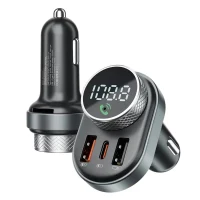 Car Charger Proove FM Launcher Sound Link 30W (PD+QC3.0) Type-C+USB Black 5