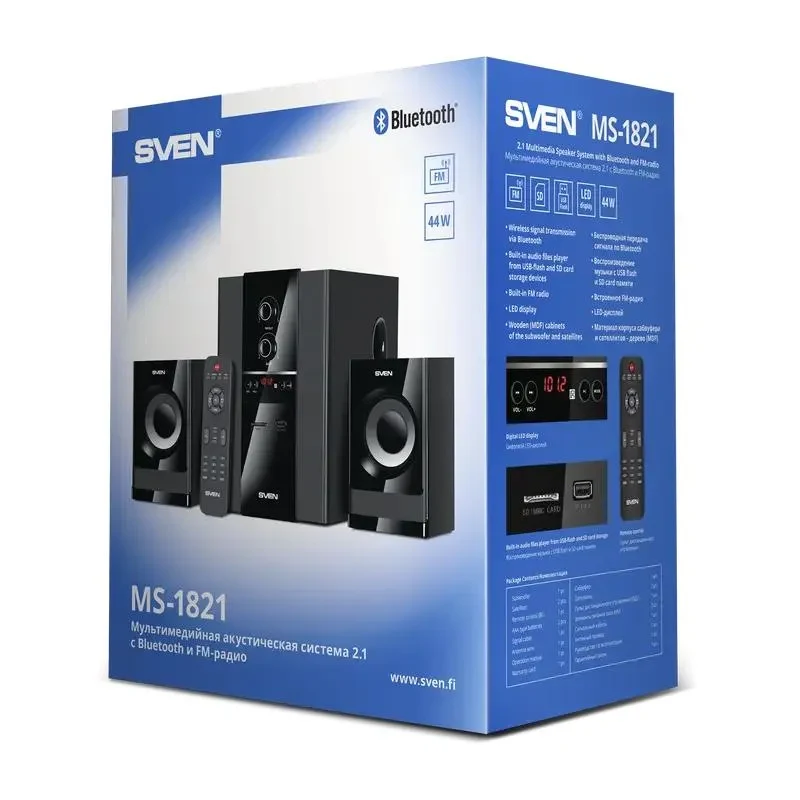 Audio System 2.1 CH SVEN MS-1821, Black 7