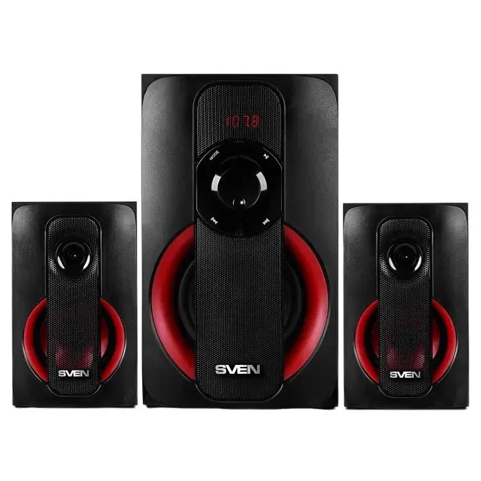Computer Speakers 2.1 SVEN MS-304, Black/Red 2