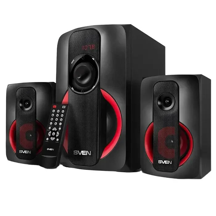 Computer Speakers 2.1 SVEN MS-304, Black/Red 3
