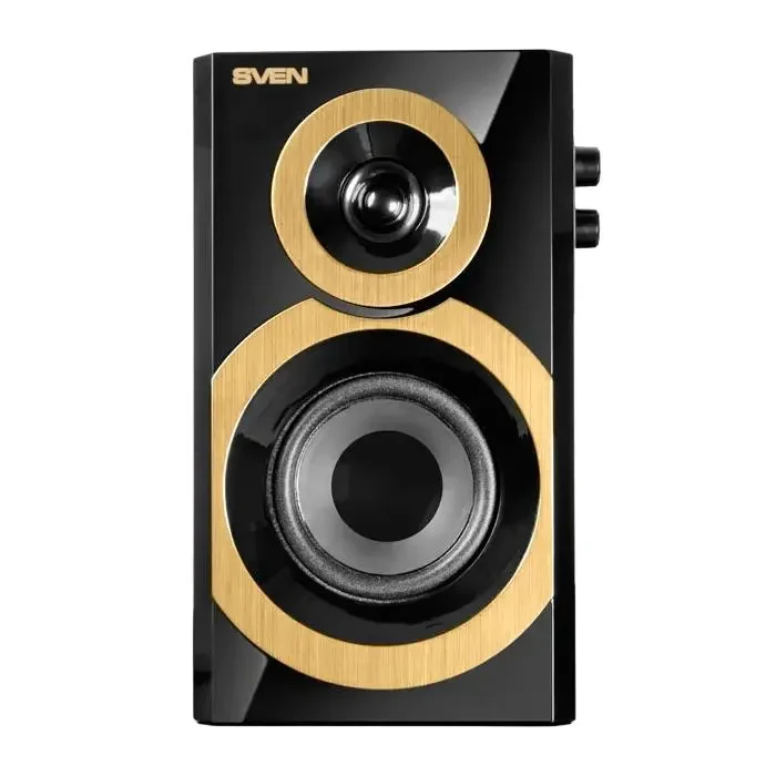 Computer Speakers 2.0 SVEN SPS-619, Black/Gold 2