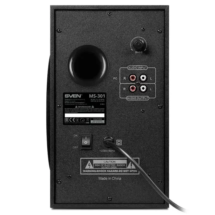 Computer Speakers 2.1 SVEN MS-301, Black 4