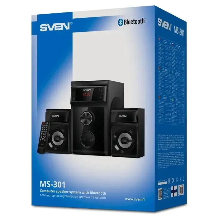 Computer Speakers 2.1 SVEN MS-301, Black 3