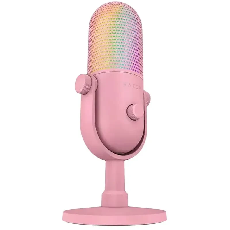 Gaming Microphone Razer Seiren V3 Chroma, Wired Analog, Quartz 6