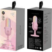 Gaming Microphone Razer Seiren V3 Chroma, Wired Analog, Quartz