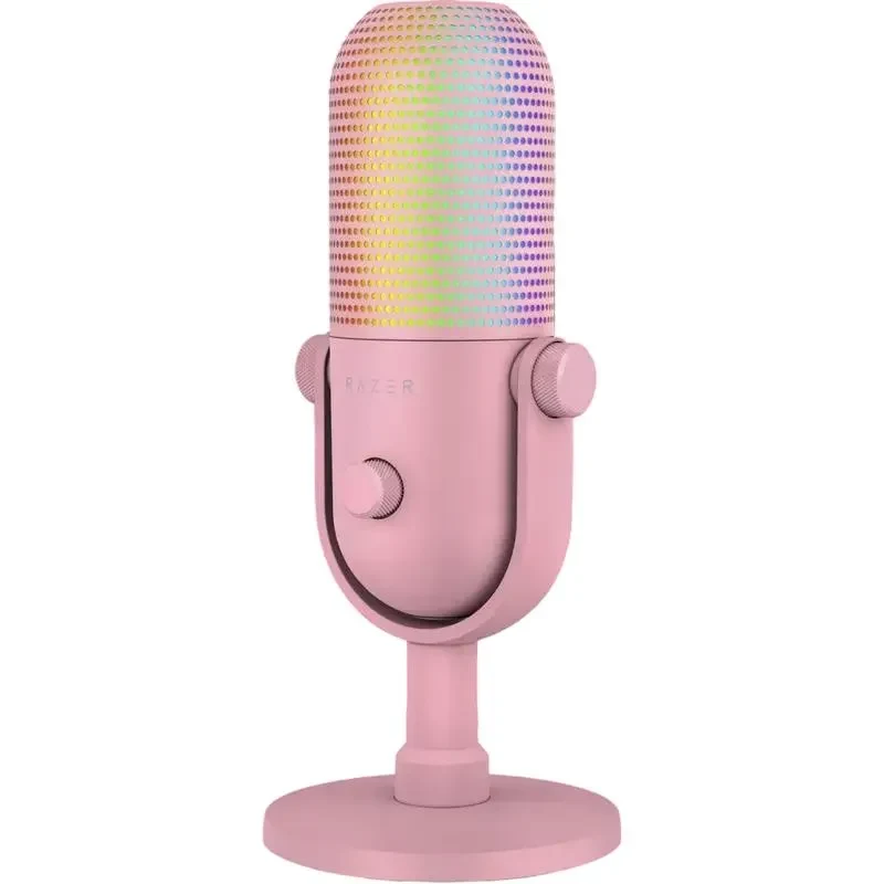 Gaming Microphone Razer Seiren V3 Chroma, Wired Analog, Quartz 2