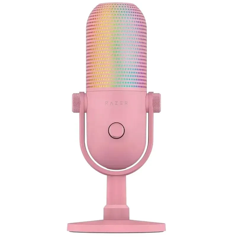 Gaming Microphone Razer Seiren V3 Chroma, Wired Analog, Quartz 3