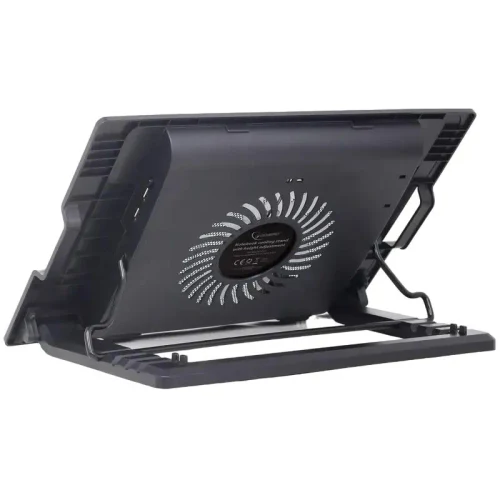 Notebook cooling stand Gembird NBS-1F17T-01, 17", Black