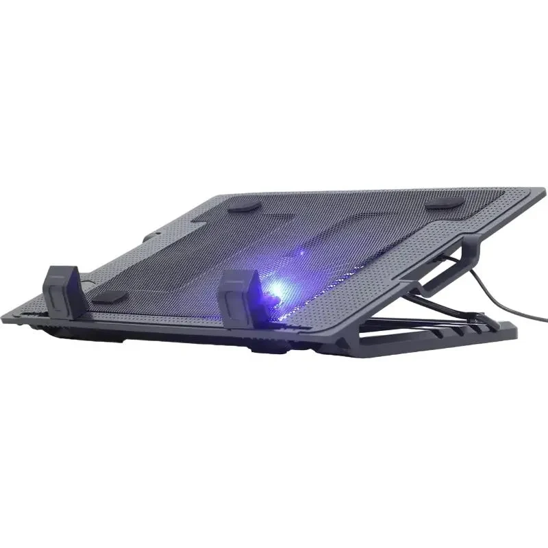 Notebook cooling stand Gembird NBS-1F17T-01, 17", Black 2