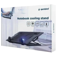 Notebook cooling stand Gembird NBS-1F17T-01, 17", Black 3