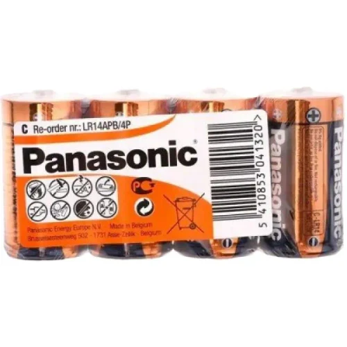 Cell Batteries Panasonic LR14REB, C, 4pcs.