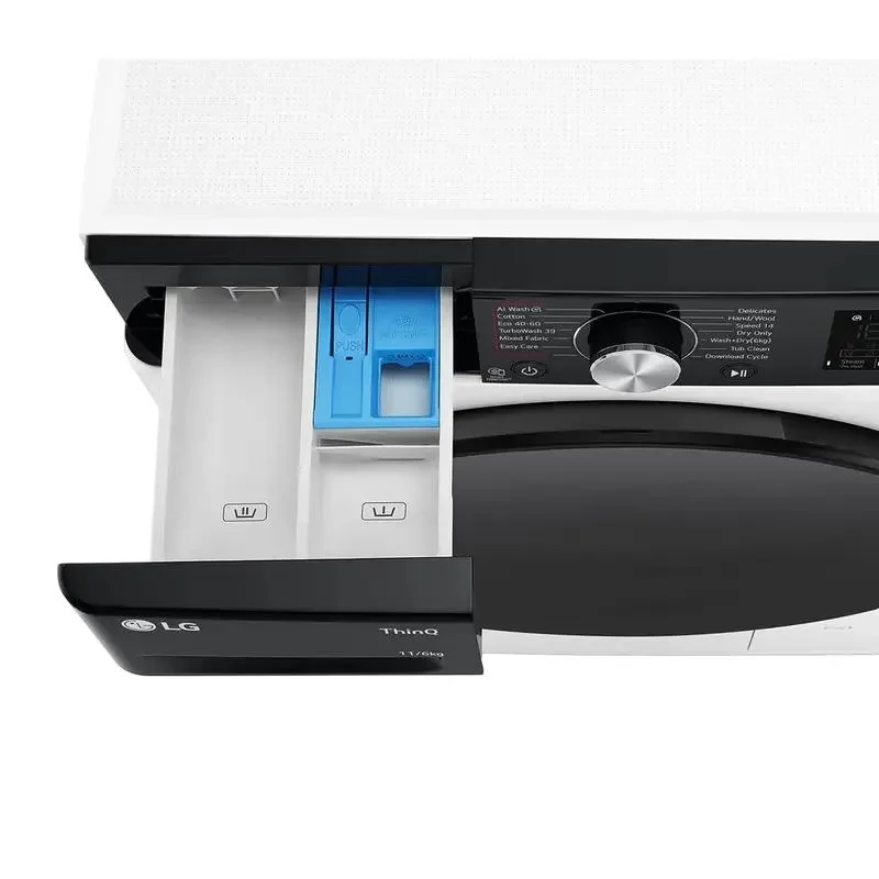 Combo Washer-Dryer LG F4DR711S2H, 10kg, White 12