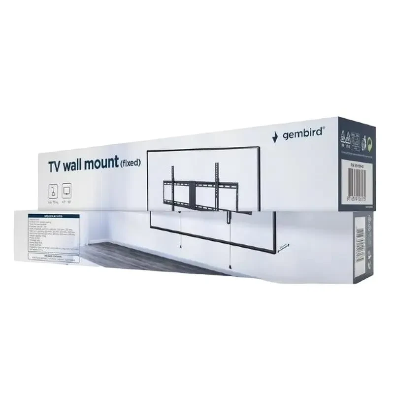 Full Motion Wall Mount Gembird WM-90F-01, Black 2