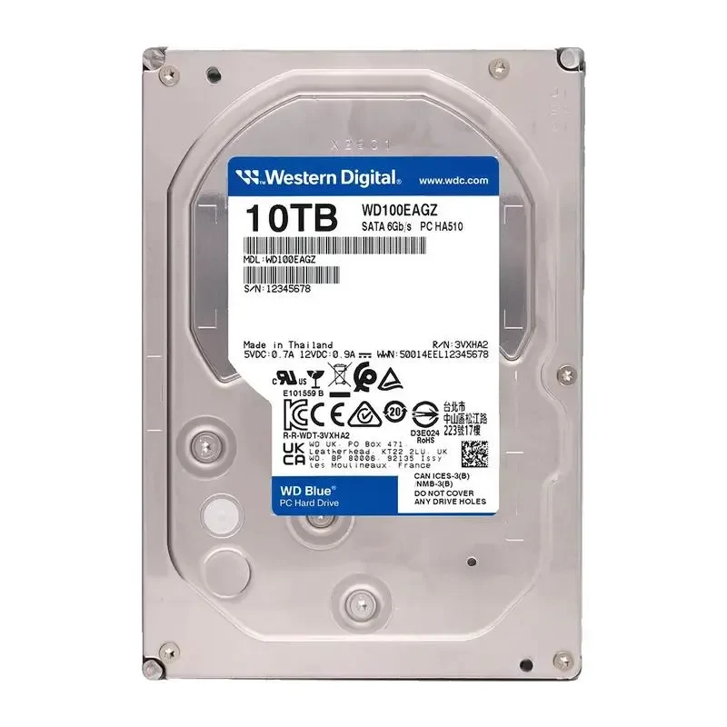 HDD (Spindle Drive) Western Digital WD Blue, 3.5", 10 TB <WD100EAGZ> 3