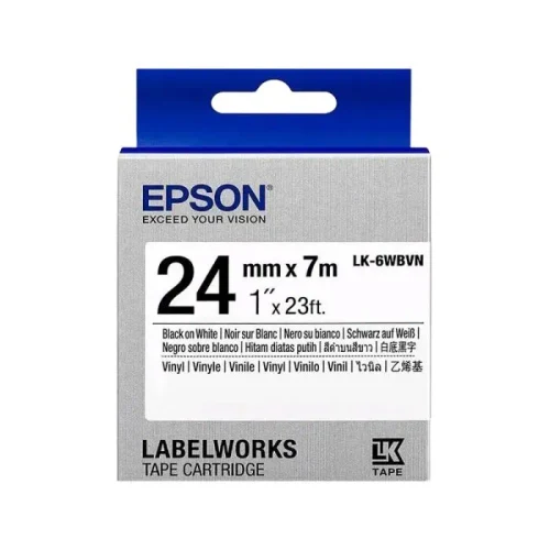 Ribbon cartridge Epson LK-6WBVN, 24 mm x 7 m